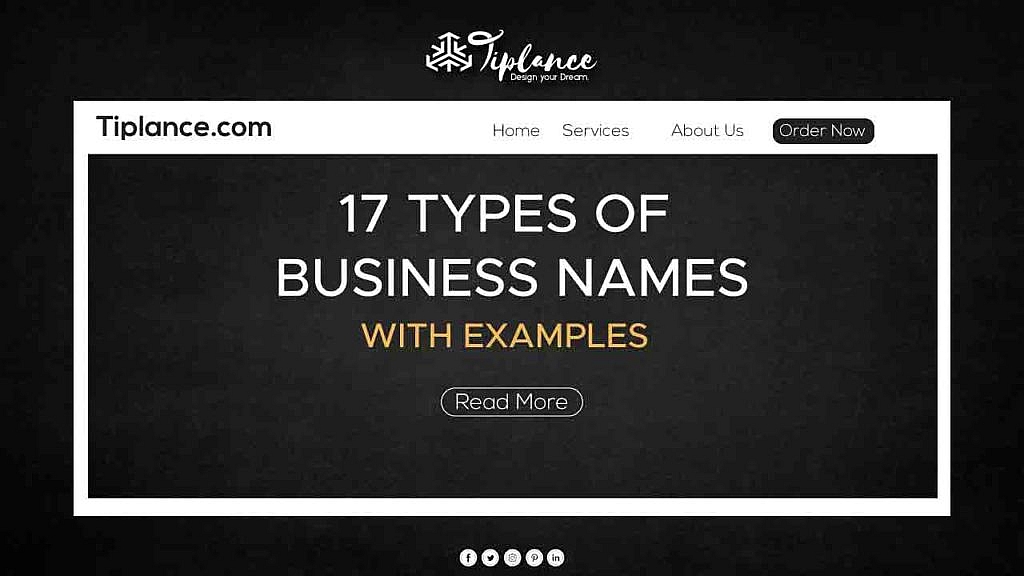 Types of business name with examples