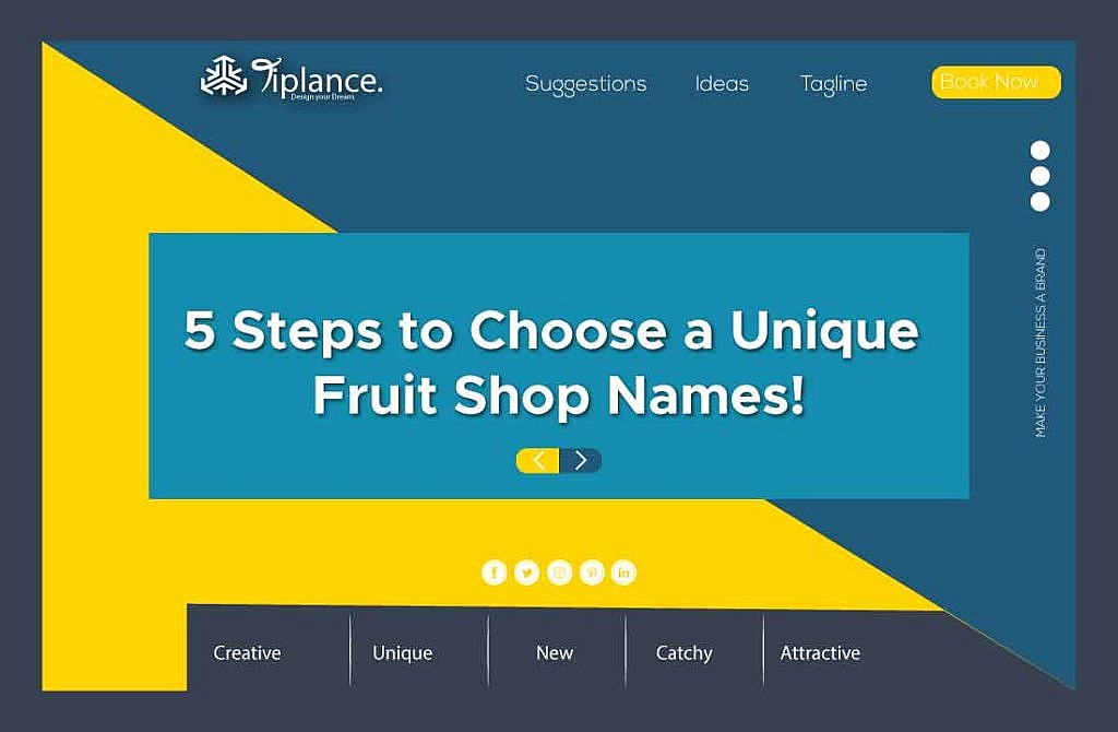 Step to Create Fruit Company name