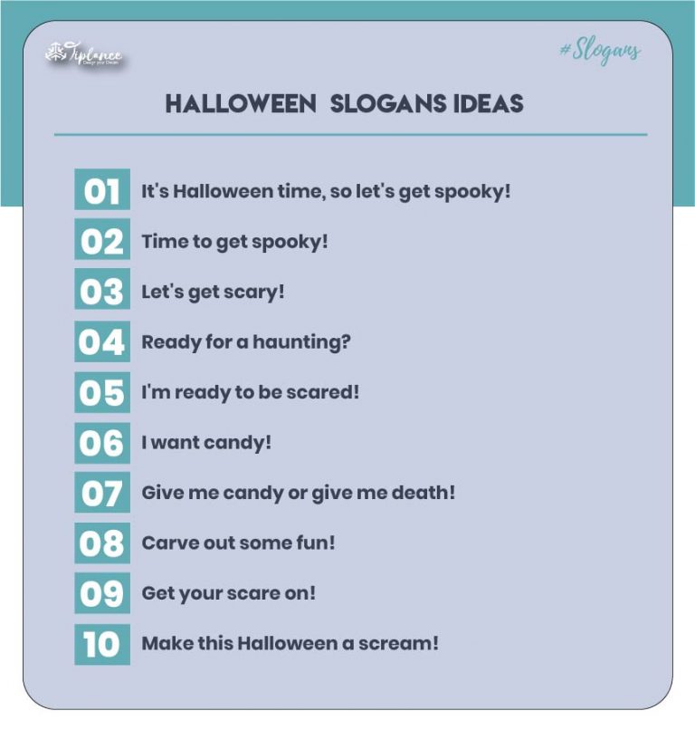 Inspiring Halloween Slogans Taglines Ideas Tiplance