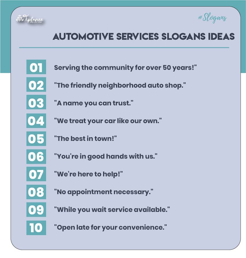 Unique Automotive Services Slogan & Taglines