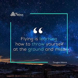 Douglas Adams_ Learning Quote-Tiplance