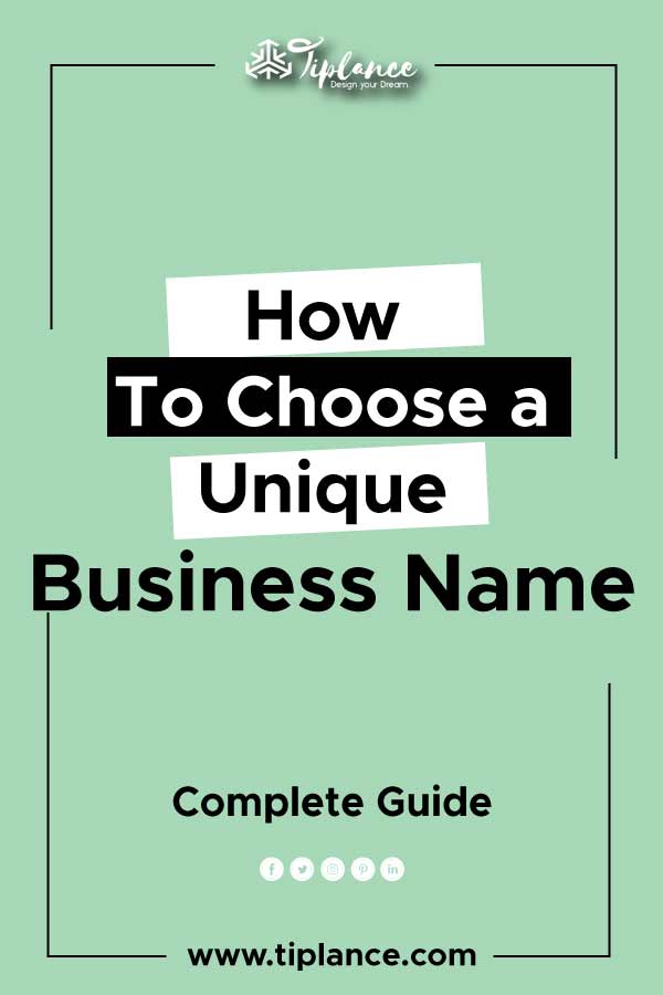 How To choose a business Name
