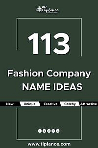 Fashion company name ideas