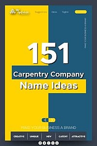 Carpentry company name ideas
