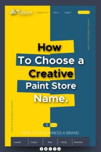 Paint store name ideas