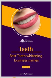 Unique teeth whitening company names