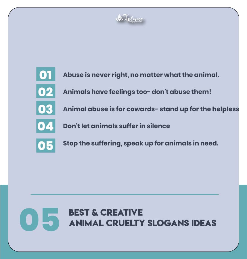 Animal Cruelty Slogans Ideas & Examples