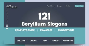 Beryllium Slogans