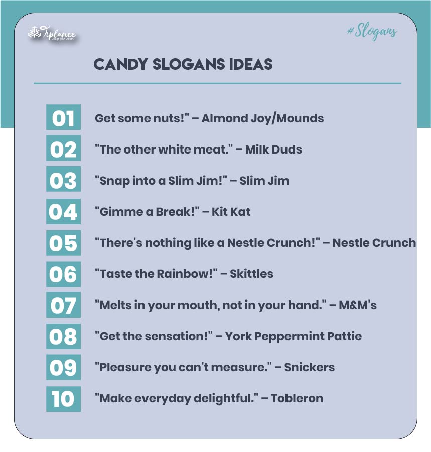 Best Candy Slogans Ideas