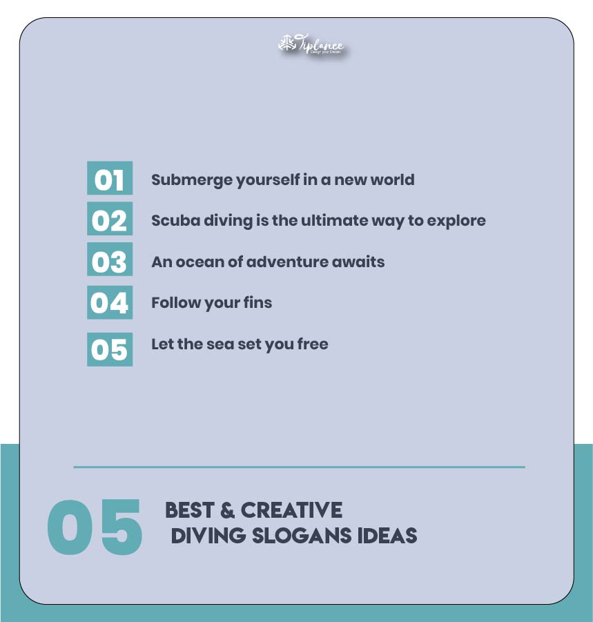 Best Diving Slogans Samples & Ideas