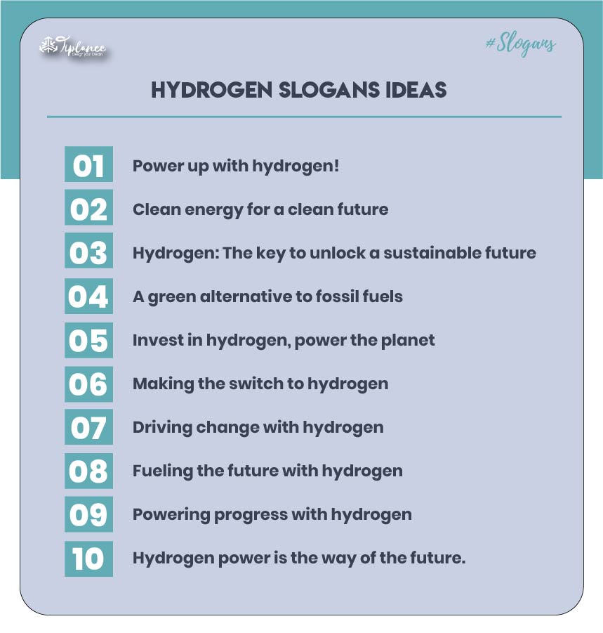Best Hydrogen Slogans & Taglines