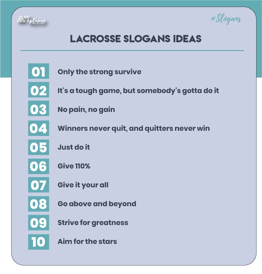 Best Lacrosse Slogans & Taglines