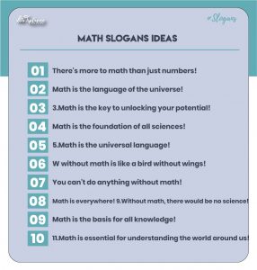 Best Math Slogans Ideas