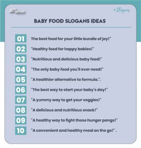 Catchy Baby Food Slogans