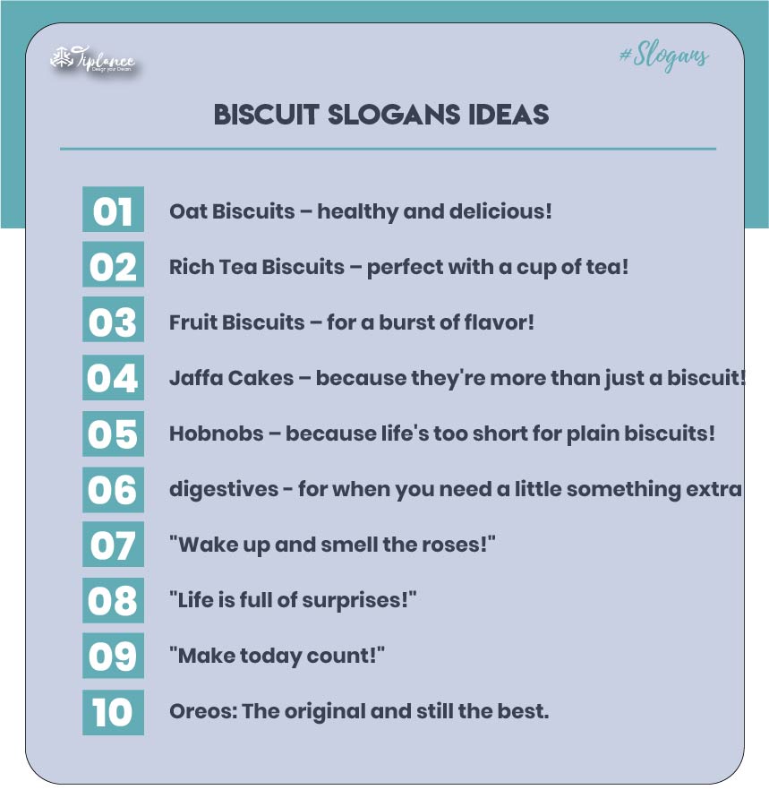 Catchy Biscuit Slogans Ideas
