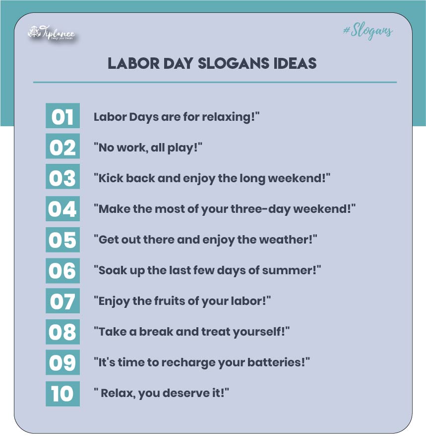 Catchy Labor Day Slogans Samples