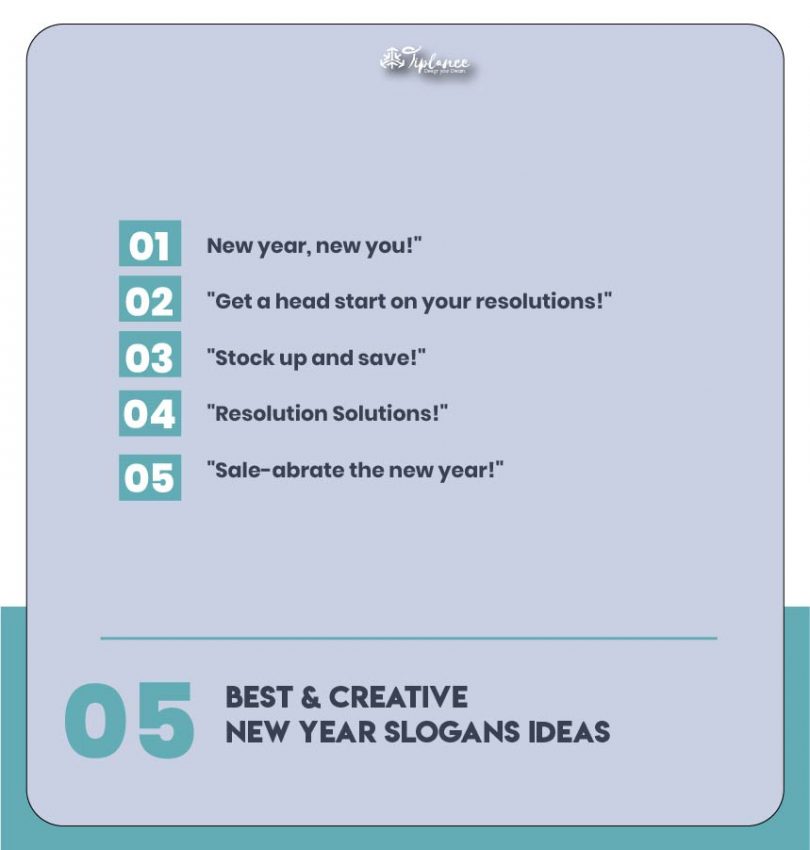 117+ Catchy New Year Slogans & Taglines Example - Tiplance