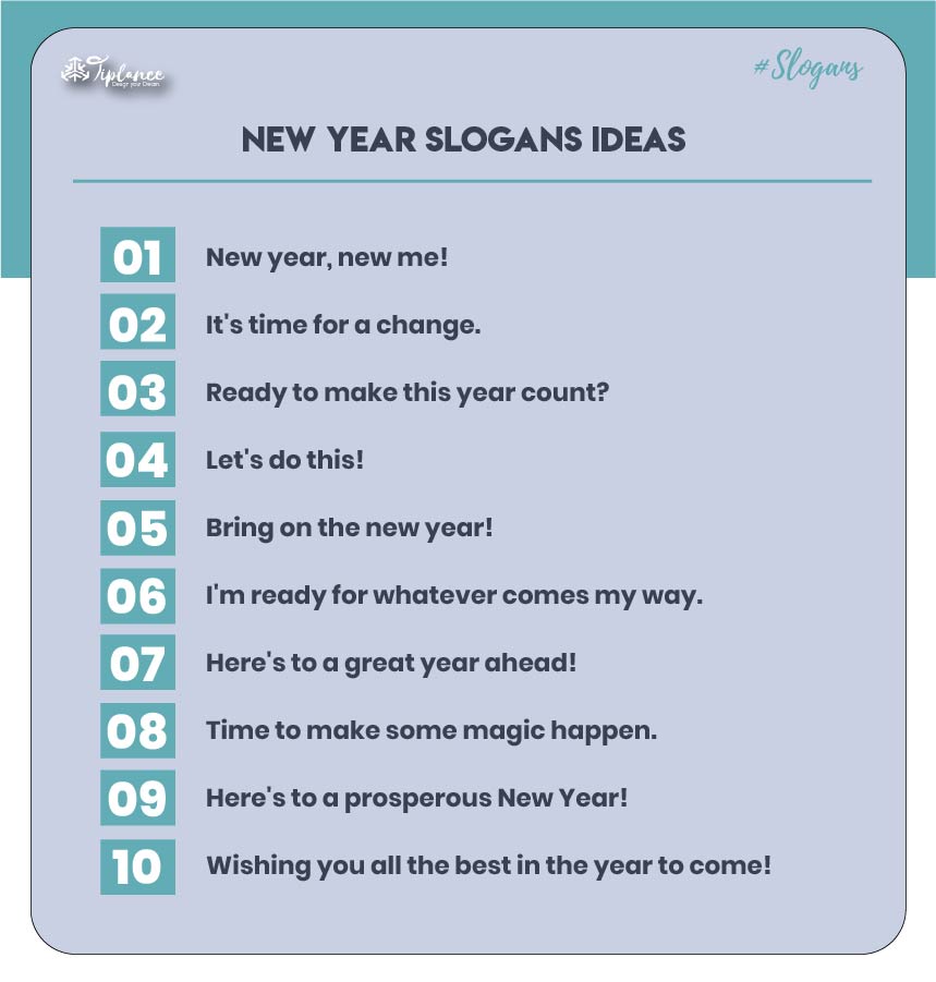 Catchy New Year Slogans & Taglines