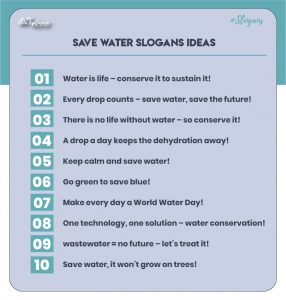 Catchy Save Water Slogans