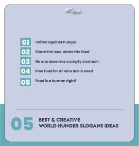 Catchy World Hunger Slogans Samples & Ideas