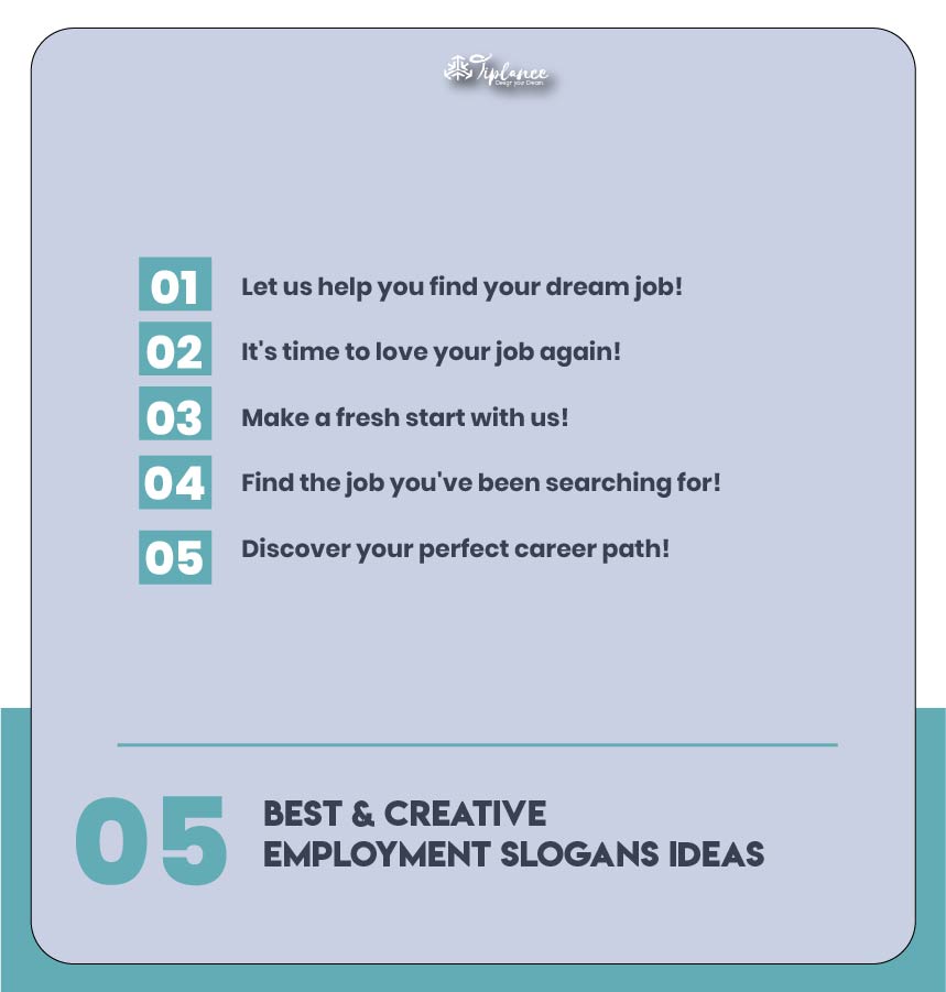 Creative Employment Slogans Taglines & Sample