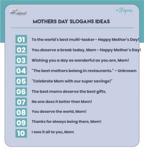 Creative Mothers Day Slogans & Taglines