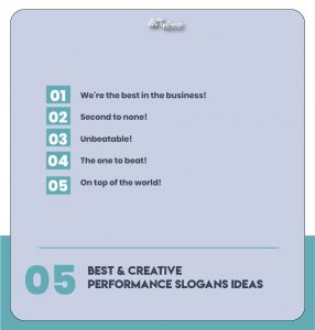Creative Performance Slogans & Taglines ideas