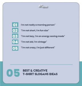 Creative T-shirt Slogans for Kids Examples
