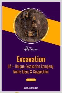 Excavation Company Name Ideas