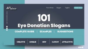 Eye Donation Slogans
