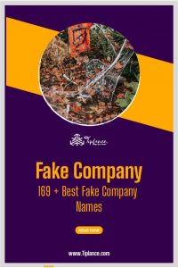 Fake Company Names