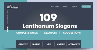 Lanthanum Slogans
