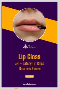 Lip Gloss Business Names Ideas