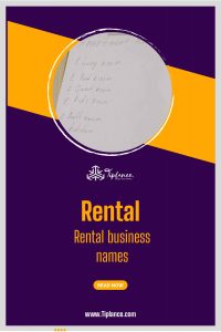 Rental Business Names Ideas
