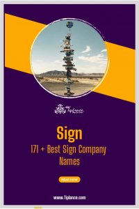 Sign Company Names Ideas