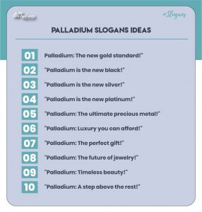 palladium tagline example