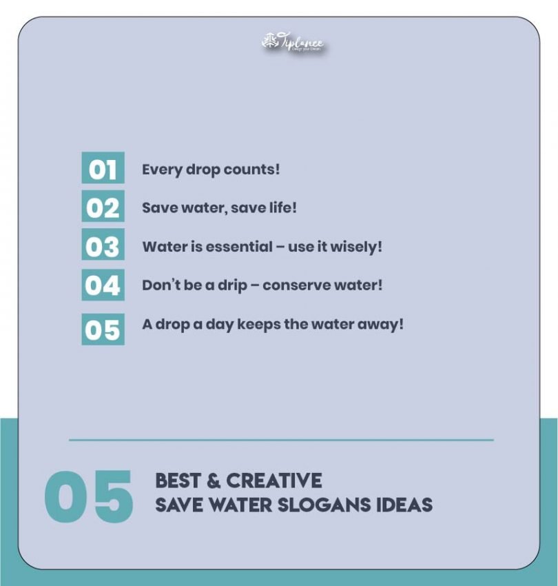117+ Catchy Save Water Slogans & Taglines Samples Tiplance