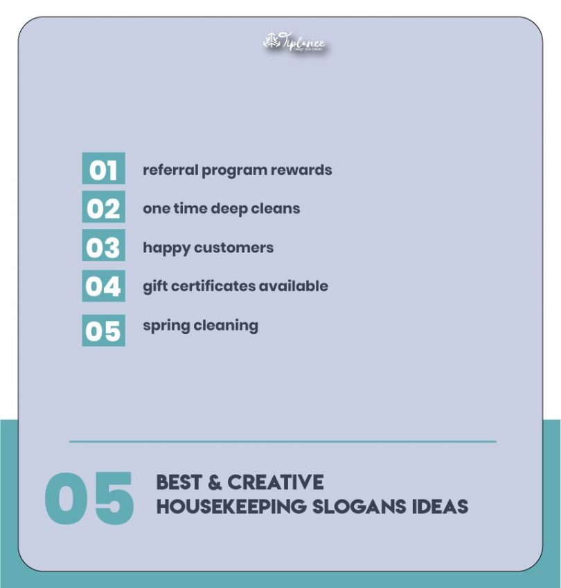 107+ Creative Housekeeping Slogans Samples & Ideas - Tiplance