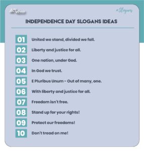 Beauty Independence Day Slogans & Taglines