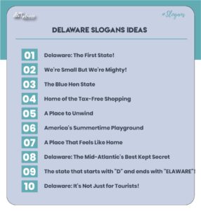 Best Delaware Slogans Samples
