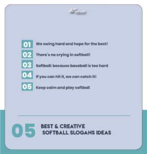 Best Softball Slogans Ideas & Taglines