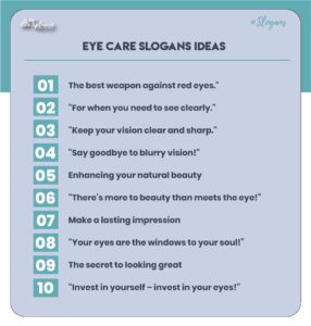 Better Eye Care Slogans Example