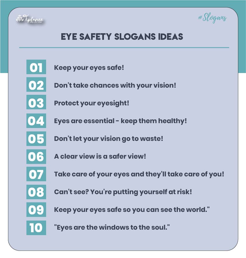 Catchy Eye Safety Slogans Ideas & Examples