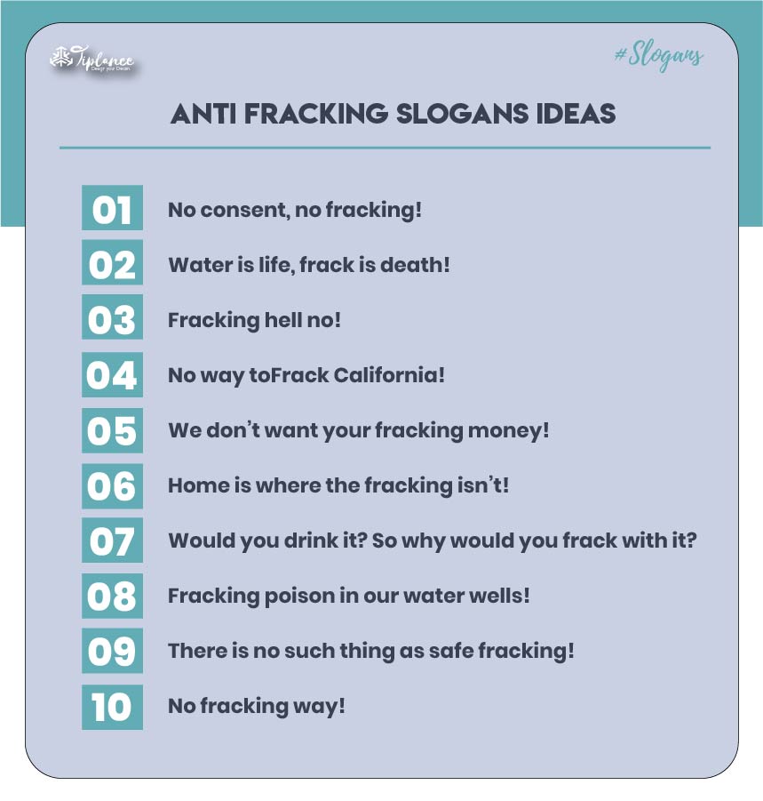 Creative Anti Fracking Slogans