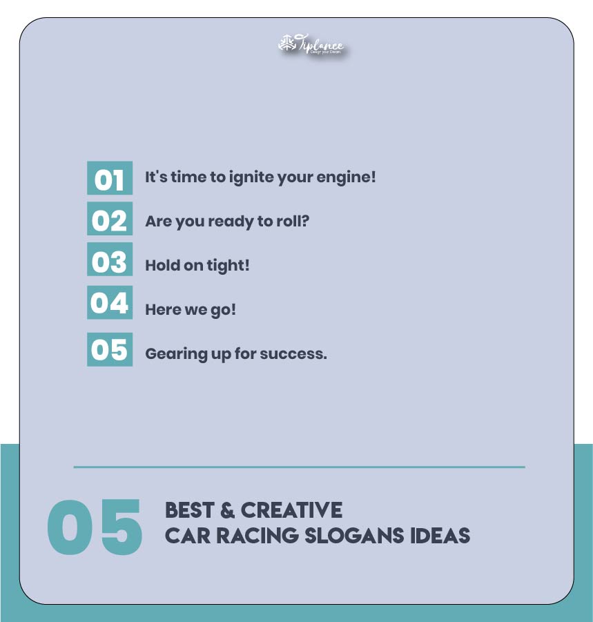 Creative Car Racing Slogans Samples & Ideas