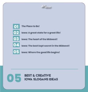 Creative Iowa slogans list