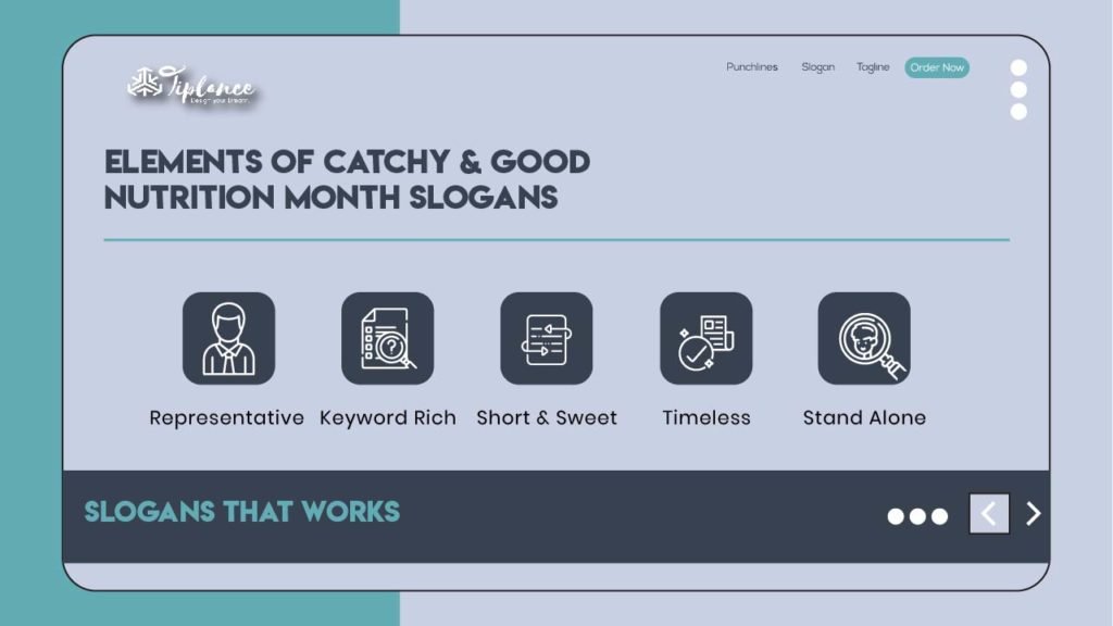 105 Creative Nutrition Month Slogans Samples Ideas Tiplance