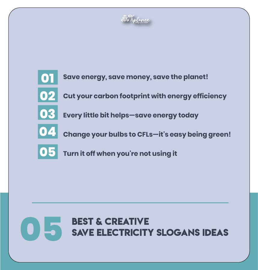 Creative Save Electricity Slogans Ideas & suggestions