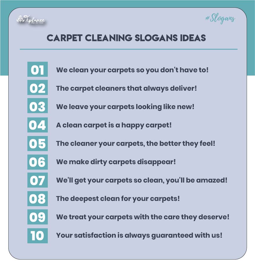 Funny carpet cleaning slogans