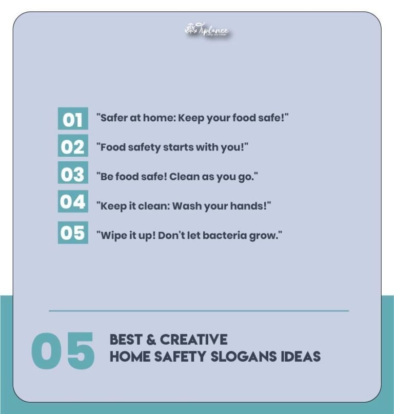 105+ Catchy Home Safety Slogans Example & Ideas Tiplance
